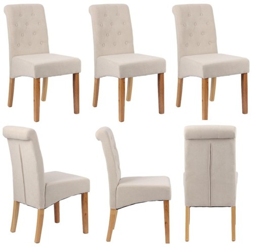 Set beige velvet dining - set, of