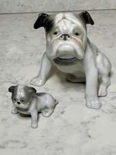 Exceptional Metzler & Ortloff Bulldog and Puppy Figurines – Germany (1972–1976)