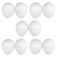 10x Paper Mache Easter Eggs