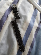 TW Steel Black Leather Watch Strap 22mm Genuine