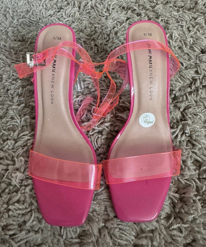 New look pink clear strappy - look,
