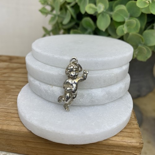 Sterling silver cherub - cherub, charm