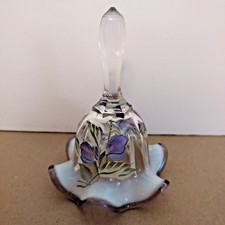 Fenton Art Glass Bell Signed