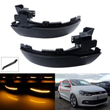 Dynamic LED Wing Door Mirror Indicator Signal Light For VW Polo MK5 6R 6C 09-17