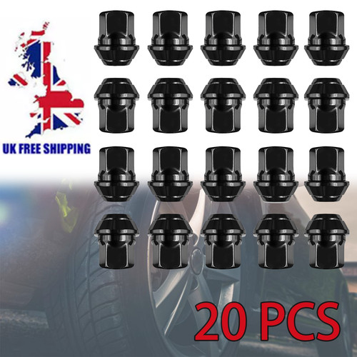 Pcs alloy wheel nuts black - pcs,