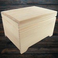 Large wooden pet ashes urn - large,