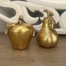 Vintage Gold Gilded Pear And