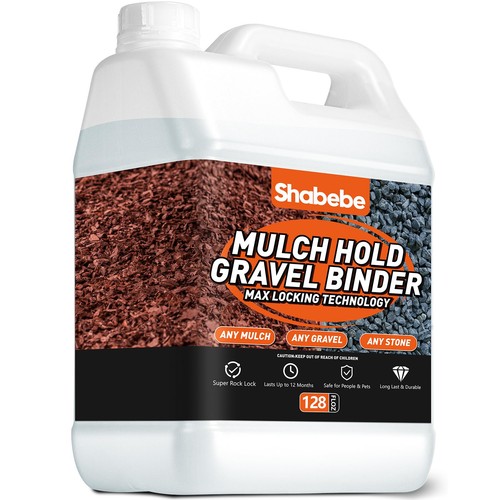 Mulch hold rock - glue, 1