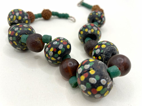 Ghanaian krobo tribal necklace - ghanaian,