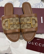 Gucci Slides Horsebit In Brown