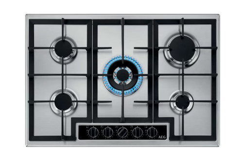 Aeg hgb75420ym gas hob - gas,