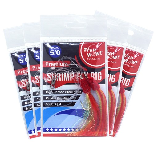 Packs fishing shrimp fly - 5, 5/0