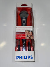 Philips SBC MD150 Dynamic Karaoke Microphone  with 3.5- 6.3mm adapter & 3m cable
