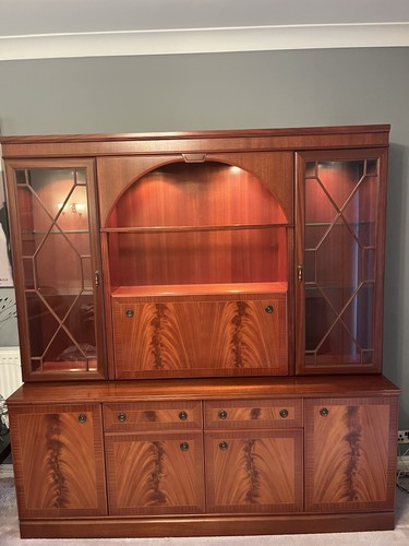 Mahogany wooden wall unit - wooden,