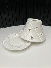 Yankee Candle Small Jar Plate And Shade,hearts Design
