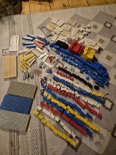 Vintage 1960s 1970s Lego Bricks, Base Plates And Blue Roof Tiles 1.33333kg