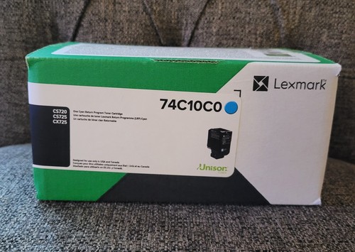 Lexmark 74c10c0 cyan toner - cyan,