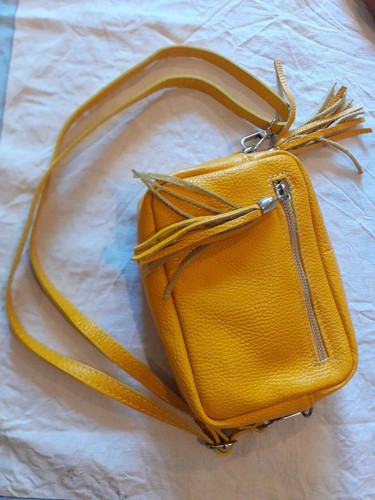 Borse pelle yellow - in,