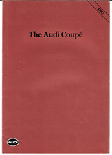 Audi Coupe 1.9 GT 5S 1981-82 UK Market Sales Brochure