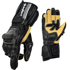 Predator Elite Motorcycle Kangaroo Leather Gloves Made with Kevlar® & Knox® SPS