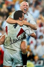 Neil Back HAND SIGNED 12x8