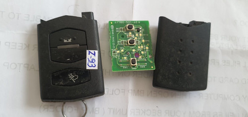 Mazda key flip remote visteon - key,