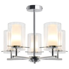 5 Lights Chrome Ceiling Light