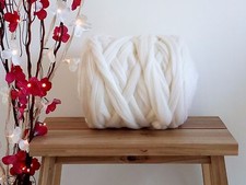 White* Merino Wool Tops Roving