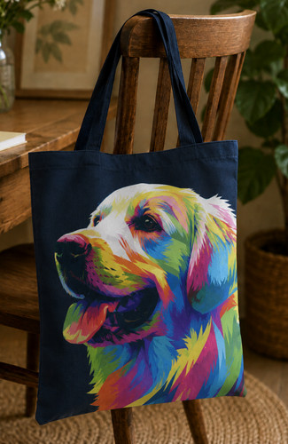 Labrador dog tote shopping - labrador,