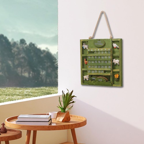 Wooden wall calendar month - wooden,