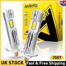 H1 LED Headlight Kit High/Lo Beam 6000K Super CANBUS White Light Bulb Error Free