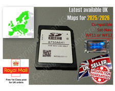 FIAT FULLBACK FREEMONT GPS SatNav UK Ireland EU Map SD Card 2025-2026  WF11 WF12