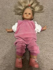 Zapf Creations Toddler Doll vintage original clothes, girl blonde hair blue eyes