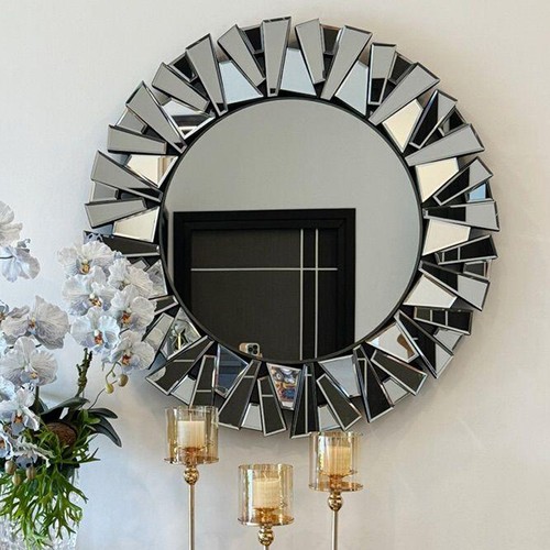 Large wall mirror - mirror, round