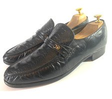Moreschi Mens Black Ostrich