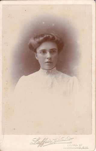 Antique photograph lady - lady, with