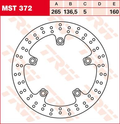 Trwrcycle round fixed brake - round,