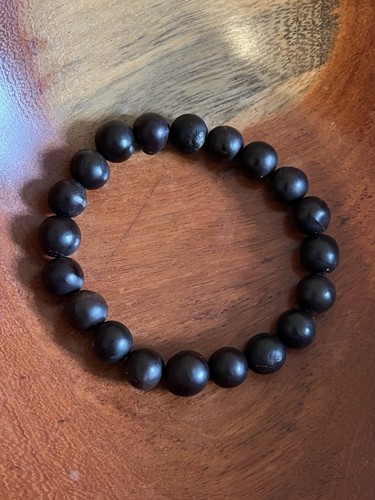 Black beaded ebony - beaded,