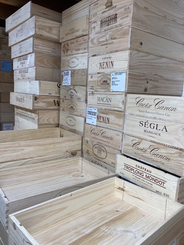 Clearance shallow wooden wine - clearance,