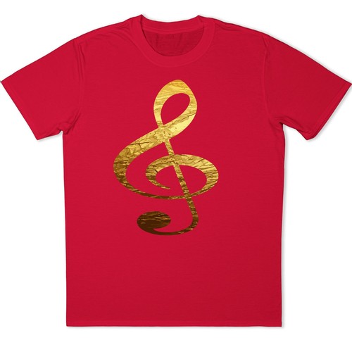 Treble clef gold - treble,