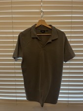 Enzo Milano Men’s Medium Grey Polo T-shirt