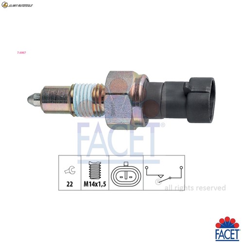 Switch reverse light 6067 - reverse, 7.6067