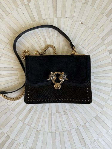 Topshop black faux - topshop,