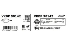 Brake pads VKBP 90142 SKF for LAND ROVER VOLVO JAGUAR