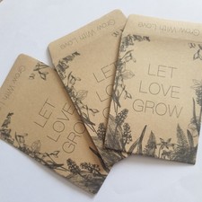 15 x Seed Packet - Seed Envelope - Brown Kraft Paper Seed Storage 8 x 6 cm