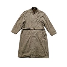 Vintage Oakland Classic Mens Beige Belted Long Trench Coat. Size 40/UK XL.