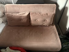 Maru 2 Seater Sofa Made Velvet Pink Viral