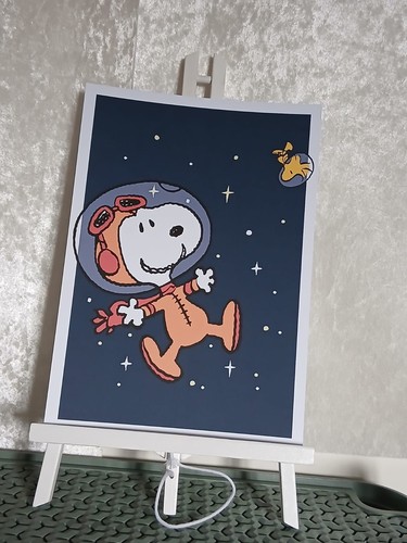 Snoopy art print space - print,