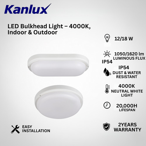 Led bulkhead light 12w 18w - bulkhead,