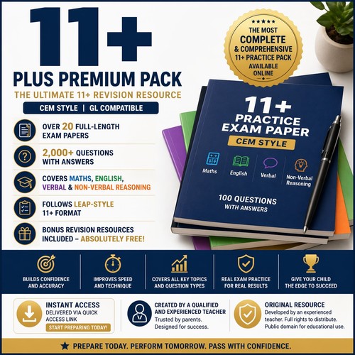 Plus eleven exam - 11+,